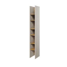 Bookcase - BARCENA Bookcase Oak Hickory 27cm