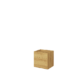 Bedside Table - BARCENA Nightstand Oak Hickory 45cm