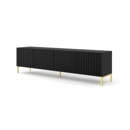 TV Cabinet - CONFREY TV Unit Black 200cm