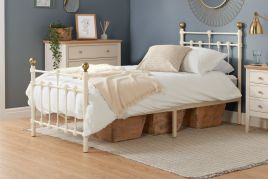 Birlea Atlas Cream Metal Bed Frame - Single 3ft