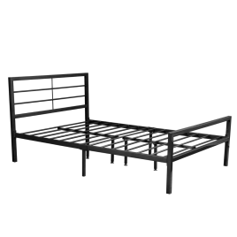 Atherton Contract Metal Bed Sleeping Space with Durability and Elegance in Black - 3ft SIngle