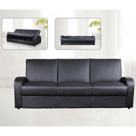 Charnwood Leather Effect 3 Seater Sofabed Versatile Seating Stylish Comfort with Storage in Cream