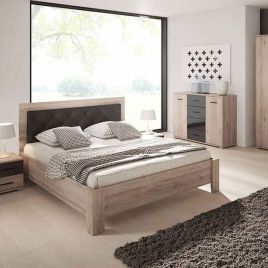 Celestial Aura Bed Frame in King Size - Oak San Remo