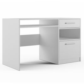 BARNSLEY Wooden Office Computer Desk - White