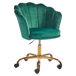 Velvet Desk Chair Green