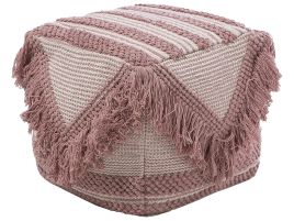 Pouffe Beige and Pink KOCHI