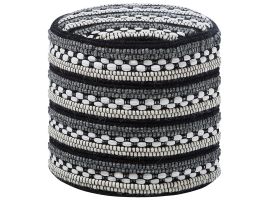 Pouffe Black and White GUNTUR