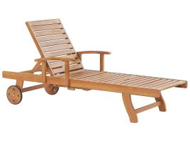 Acacia Wood Reclining Sun Lounger JAVA