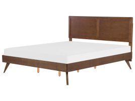EU Super King Size Bed Dark Wood ISTRES