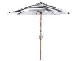 Garden Parasol 2.6 m Black and White FERENTILLO