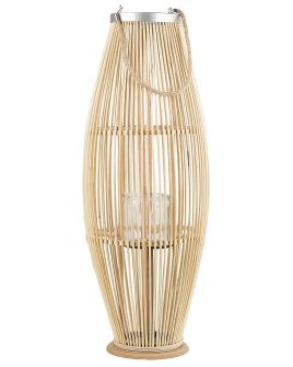 Wooden Candle Lantern 84 cm Natural TAHITI