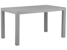 Garden Dining Table 140 x 80 cm Light Grey FOSSANO