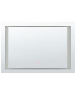 LED Wall Mirror 60x80cm Silver