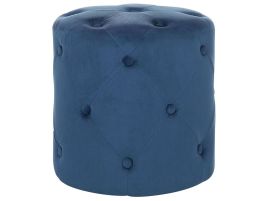 Velvet Pouffe Dark Blue COROLLA