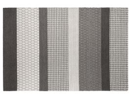 Wool Area Rug 140x200cm Grey