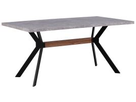 Dining Table 160 x 90 cm Concrete Effect BENSON