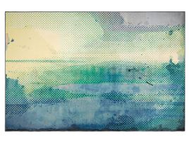 Area Rug 140x200cm Blue and Green