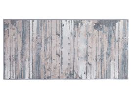 Area Rug 80x150cm Grey and Beige