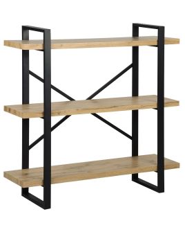 3 Tier Bookcase Light Wood TIMBER