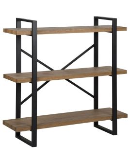 3 Tier Bookcase Dark Wood TIMBER