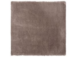 Shaggy Area Rug 200x200cm Light Brown
