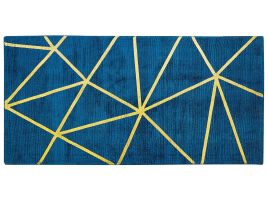 Viscose Rug 80x150cm Blue