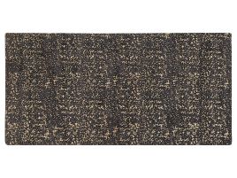 Viscose Area Rug 80x150cm Grey and Gold