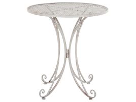 Metal Garden Bistro Table ø 71 cm Grey CILENTO