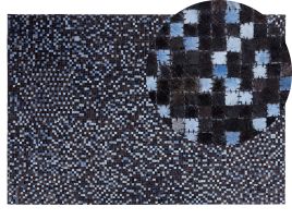 Cowhide Area Rug 140x200cm Brown and Blue