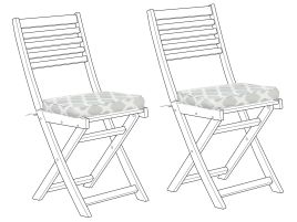Set of 2 Seat Cushions Mint Green FIJI