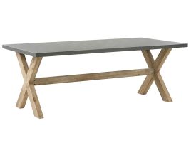 Concrete Garden Table 200 x 100 cm Grey OLBIA