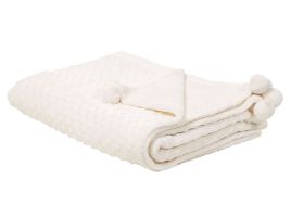 Blanket 150 x 200 cm Cream SAMUR