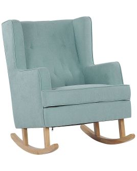 Fabric Rocking Chair Mint Green TRONDHEIM II