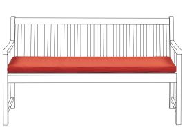 Bench Seat Pad Cushion 152 x 54 cm Red VIVARA
