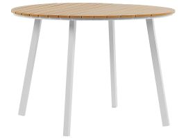 Round Garden Dining Table Ã¸ 105 cm Light Wood CAVOLI