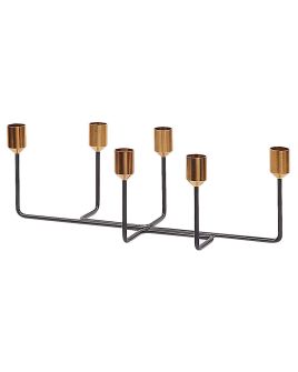 Metal Candelabra 12cm Black