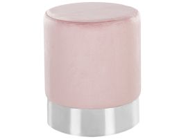 Velvet Pouffe Pink BRIGITTE