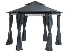 Gazebo âŒ€ 350 cm Dark Grey PORTEL