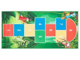 Kids Rug Hopscotch Print 80x150cm Green
