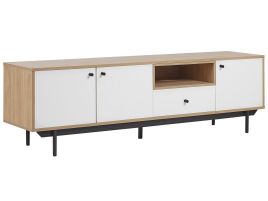 TV Stand Light Wood with White ITACA