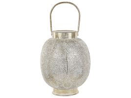 Metal Candle Lantern 30 cm Gold LANTAU