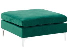 Velvet Ottoman Green EVJA