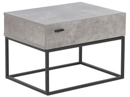 1 Drawer Bedside Table - Concrete Effect