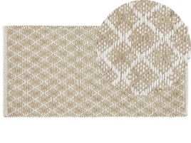Jute Runner Rug 50x80cm Beige