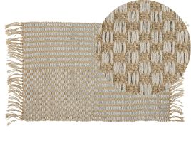 Jute Runner Rug 50x80cm Beige