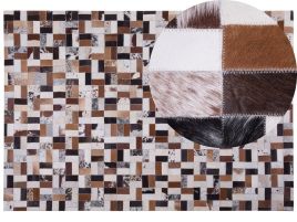 Cowhide Area Rug 160x230cm Brown and Beige
