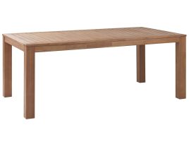 Eucalyptus Garden Dining Table 190 x 105 cm Light Wood MONSANO