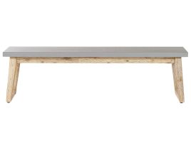 Concrete Outdoor Bench Grey 160 cm ORIA