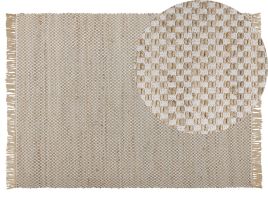 Jute Area Rug 140x200cm Beige