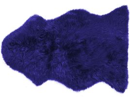 Sheepskin Rug Navy Blue